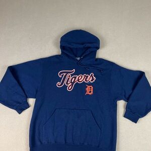 MLB Detroit Tigers Jezees Super Sweats Hoodie Sweatshirt. Men's Large